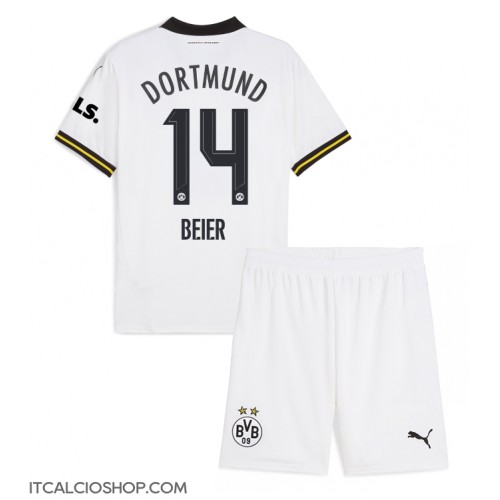 Borussia Dortmund Maximilian Beier #14 Terza Maglia Bambino 2024-25 Manica Corta (+ Pantaloni corti)